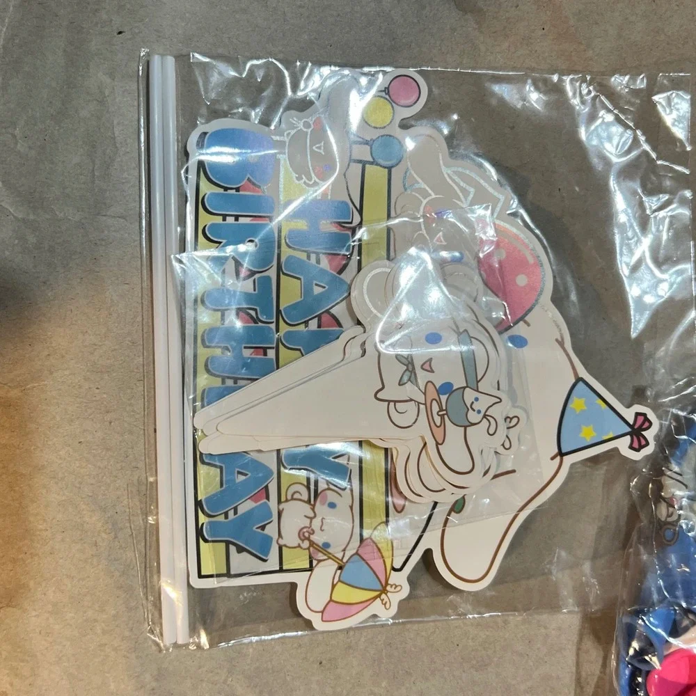 Sanrio Cinnamoroll Birthday Party Supplies Kit Blue Pink White Kawaii Decor Set
